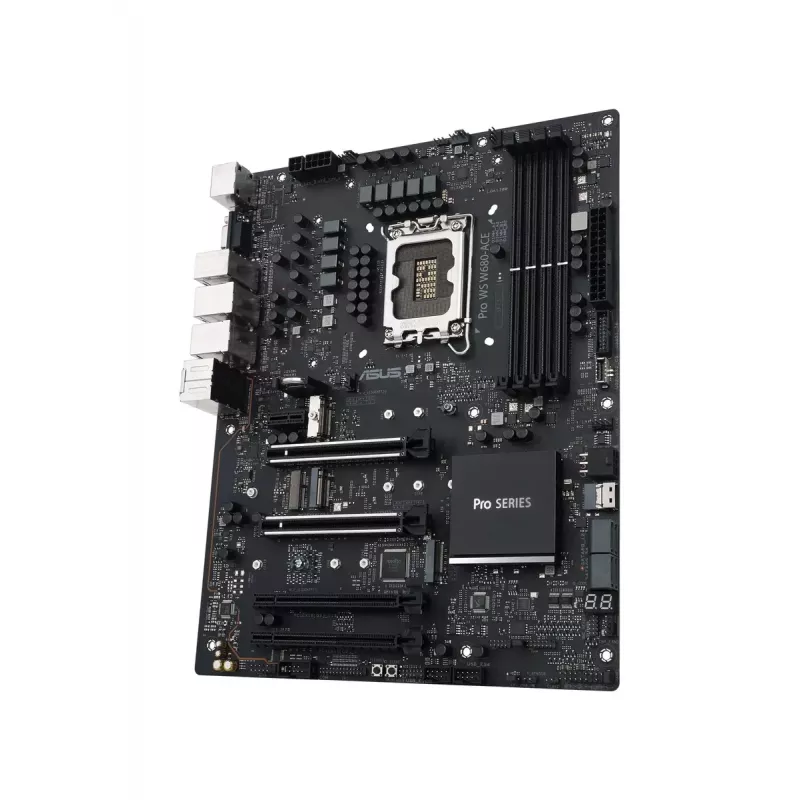 Płyta główna ASUS PRO WS W680-ACE — Intel W680 ATX, LGA 1700, DDR5, 4 DIMM (128 GB), 3x M.2, 2x 2.5Gb LAN, 7.1 audio