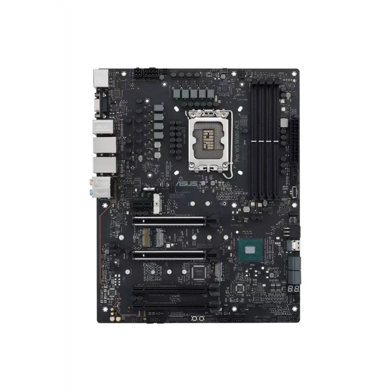 Płyta główna ASUS PRO WS W680-ACE — Intel W680 ATX, LGA 1700, DDR5, 4 DIMM (128 GB), 3x M.2, 2x 2.5Gb LAN, 7.1 audio