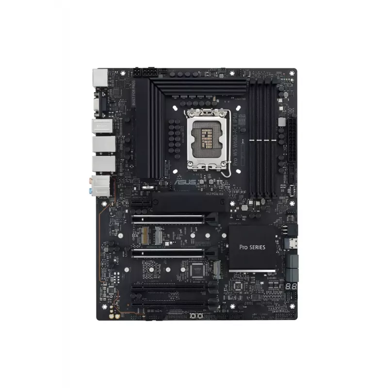 Płyta główna ASUS PRO WS W680-ACE — Intel W680 ATX, LGA 1700, DDR5, 4 DIMM (128 GB), 3x M.2, 2x 2.5Gb LAN, 7.1 audio