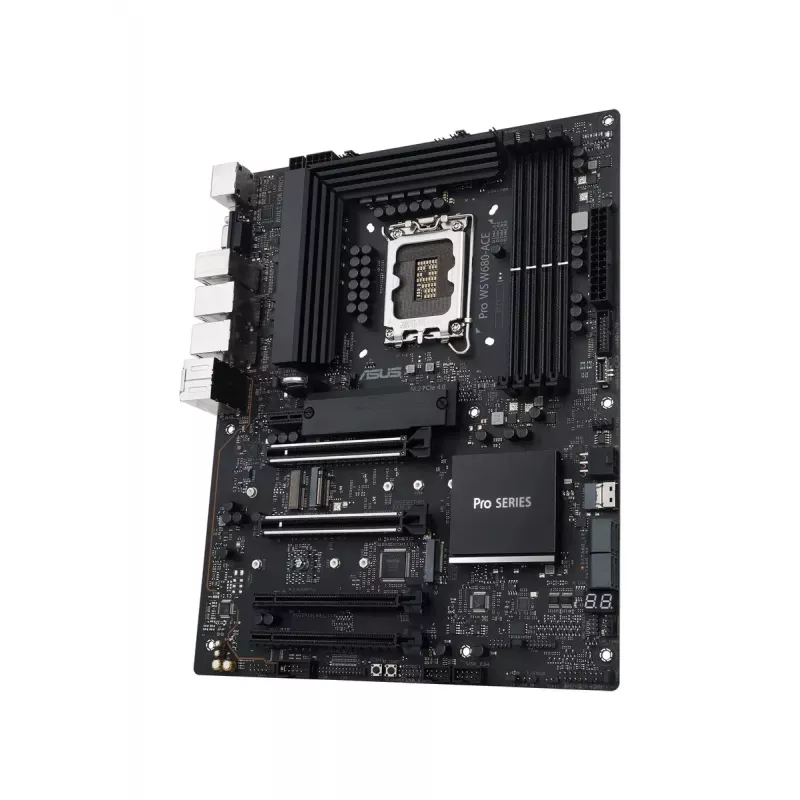 Płyta główna ASUS PRO WS W680-ACE — Intel W680 ATX, LGA 1700, DDR5, 4 DIMM (128 GB), 3x M.2, 2x 2.5Gb LAN, 7.1 audio