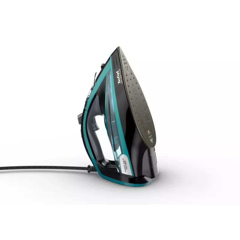 Tefal Ultimate Pure FV9844 Żelazko suche i parowe, stopa Durilium Autoclean, 3200 W, czarny, niebieski