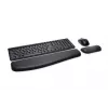 Kensington Pro Fit Wireless Desktop - Niemcy, Pełnowymiarowa (100%), Bezprzewodowa, RF Wireless, QWERTZ, Czarna, Mysz w zestawie