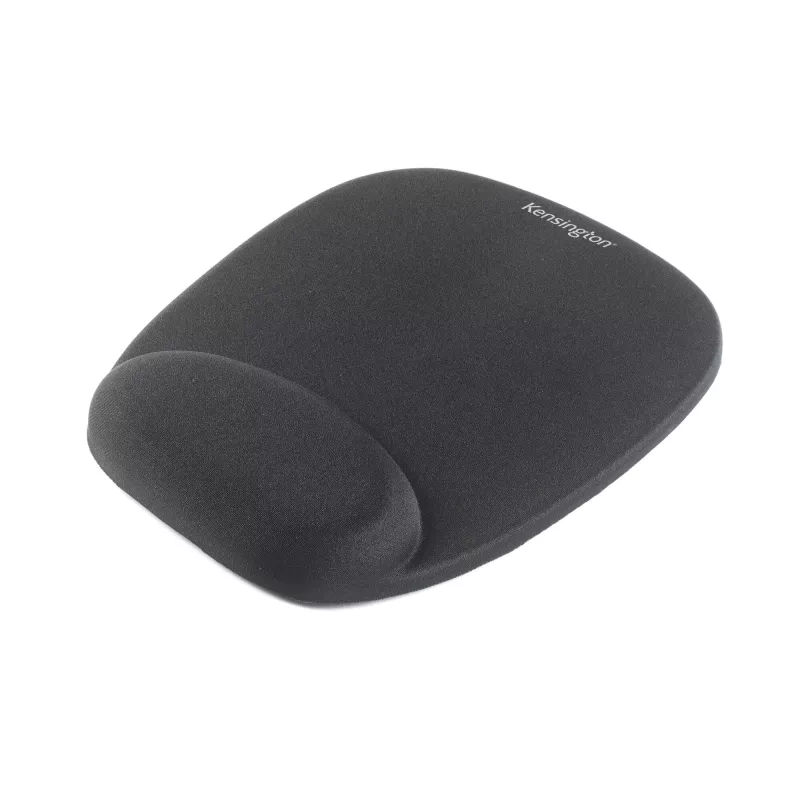 Podkładka pod mysz Kensington Foam z wbudowaną podpórką pod nadgarstek, czarna
