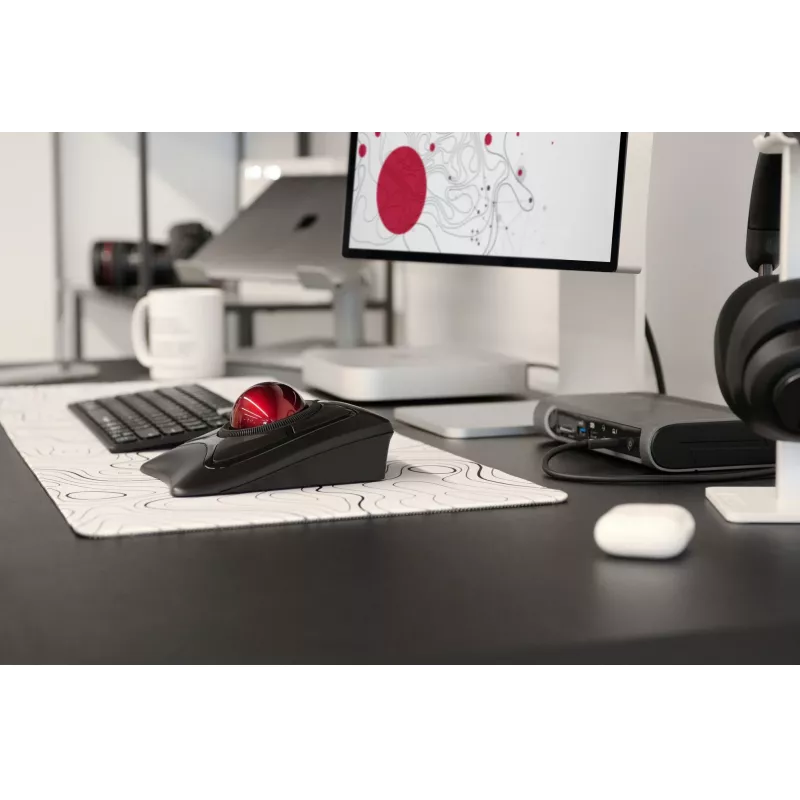Kensington Expert mysz Wireless Trackball, symetryczna, optyczna, RF Wireless + Bluetooth, 400 DPI, czarna