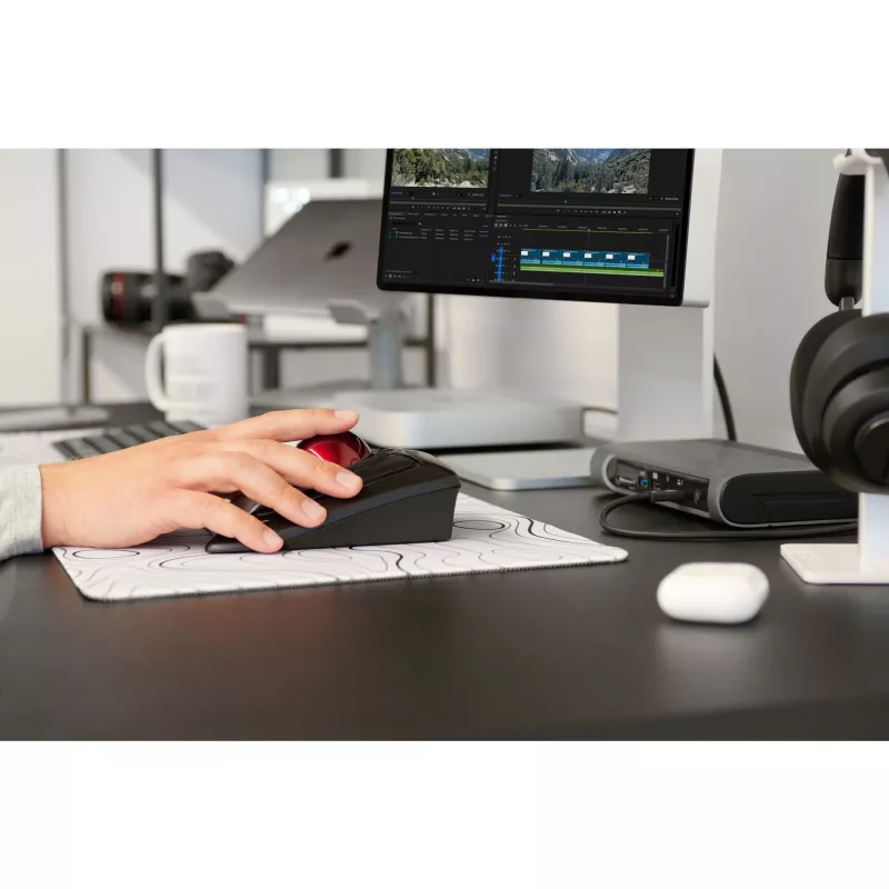 Kensington Expert mysz Wireless Trackball, symetryczna, optyczna, RF Wireless + Bluetooth, 400 DPI, czarna
