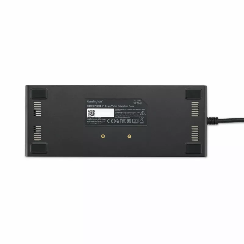 Stacja dokująca Kensington SD4842P EQ USB-C 10Gbps z potrójnym wideo, bez sterowników, z zasilaniem 100W