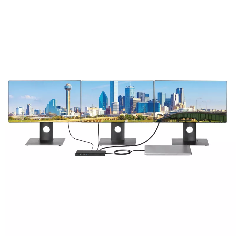 Stacja dokująca Kensington SD4842P EQ USB-C 10Gbps z potrójnym wideo, bez sterowników, z zasilaniem 100W