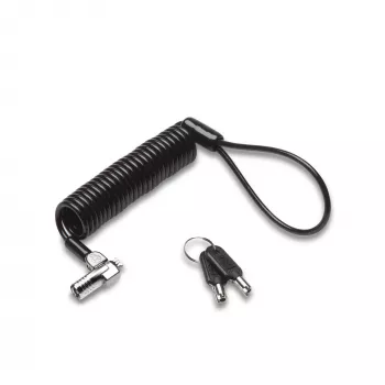 Kensington NanoSaver Portable Keyed Laptop Lock, 2,3 m, Kensington, klucz, stal węglowa, czarny, srebrny