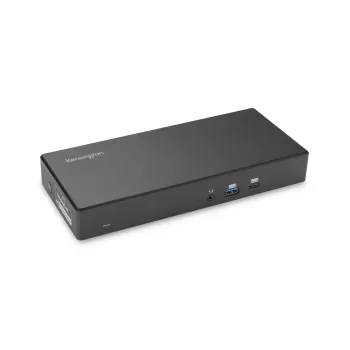 Stacja dokująca Kensington SD4781P EQ USB-C i USB-A Dual 4K, przewodowa, USB 3.2 Gen 2 (3.1 Gen 2) Type-C, 100 W, 3,5 mm, 10,100,1000 Mbit/s, czarna