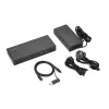 Stacja dokująca Kensington SD4781P EQ USB-C i USB-A Dual 4K, przewodowa, USB 3.2 Gen 2 (3.1 Gen 2) Type-C, 100 W, 3,5 mm, 10,100,1000 Mbit/s, czarna
