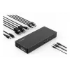 Stacja dokująca Kensington SD4781P EQ USB-C i USB-A Dual 4K, przewodowa, USB 3.2 Gen 2 (3.1 Gen 2) Type-C, 100 W, 3,5 mm, 10,100,1000 Mbit/s, czarna