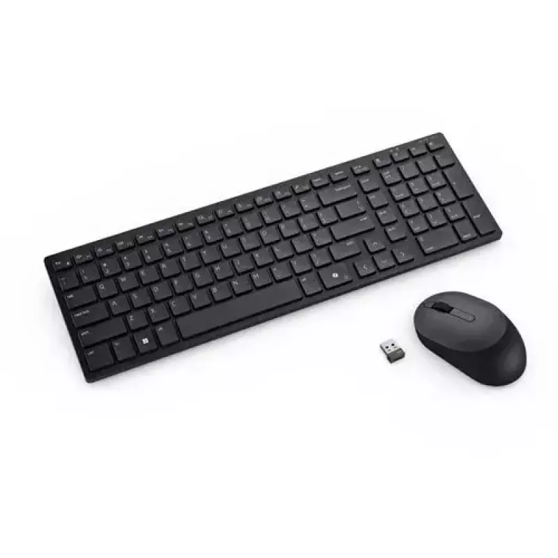 Zestaw klawiatury i myszy DELL KM555 uniwersalny RF Wireless + Bluetooth QWERTZ niemiecki czarny