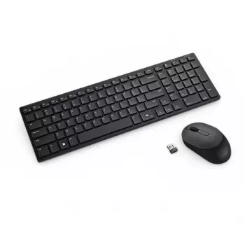 Zestaw klawiatury i myszy DELL KM555 uniwersalny RF Wireless + Bluetooth QWERTZ niemiecki czarny
