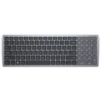 DELL KB740 klawiatura biurowa RF Wireless Bluetooth QWERTZ niemiecki szaro-czarna