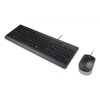 Lenovo 4X31R64414 klawiatura Mysz w zestawie Uniwersalny USB Niemiecki Czarny