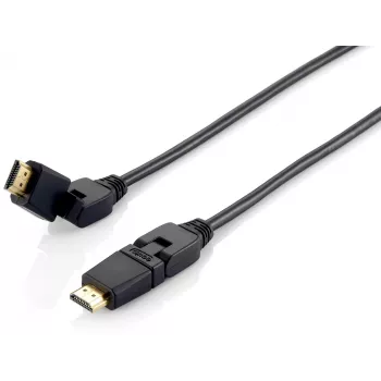 Kabel Equip Swivel HDMI 2.0, 3m, wtyk obrotowy
