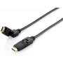 Kabel Equip Swivel HDMI 2.0, 1 m, wtyk obrotowy