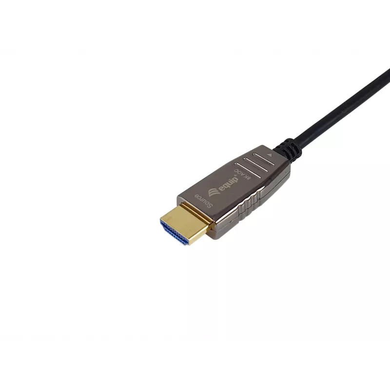 Equip HDMI 2.1 Active Optical kabel, 20m, 8K/60Hz, 20 m, HDMI Type A (Standard), HDMI Type A (Standard), 3D, Audio Return Channel (ARC), Czarny