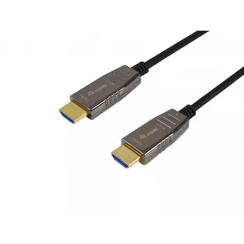 Equip HDMI 2.1 Aktywny kabel optyczny, 50m, 8K/60Hz, 50 m, HDMI Typ A (Standard), HDMI Typ A (Standard), 3D, Kanał zwrotny audio (ARC), Czarny