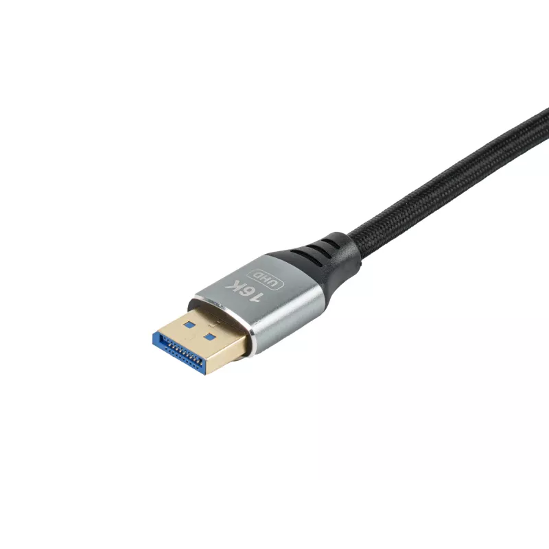 Equip DisplayPort 2.1 Premium kabel, 1,0 m, 16K/60 Hz, 54 Gb/s