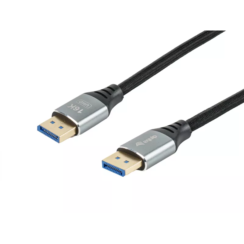 Equip DisplayPort 2.1 Premium kabel, 3,0m, 16K/60Hz, 54Gbps