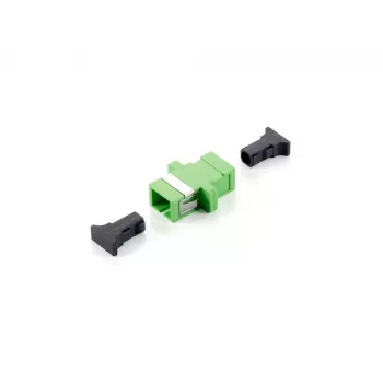 Sprzęgacz Equip SC APC, jednomodowy simplex, SC/APC, zielony, jednomodowy, 34,7 mm, 9,4 mm, 33 mm