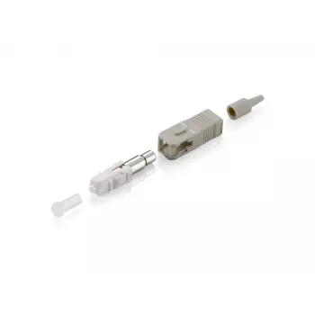 Złącze SC Equip, Wielomodowe, Beżowe, SC, Szary, Wielomodowe, 8,95 mm, 7,3 mm, 38 mm