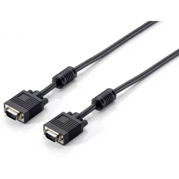 Kabel VGA Equip HD15, 10m, 10 m, VGA (D-Sub), VGA (D-Sub), Męski, Męski, Czarny