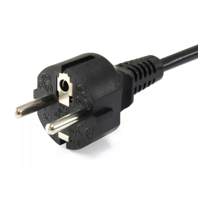 Equip 112151 kabel zasilający, czarny, 3 m, wtyczka zasilająca typ F, złącze C5