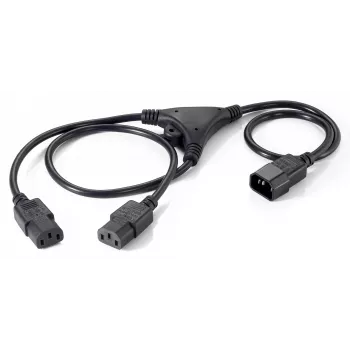 Kabel rozgałęźny zasilający Equip 112210 1,6 m C14 na 2x C13