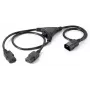 Kabel rozgałęźny zasilający Equip 112210 1,6 m C14 na 2x C13