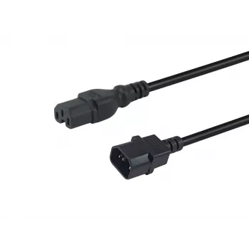 Equip 112171 Kabel zasilający Czarny 3 m C14 wtyczka C15 gniazdo
