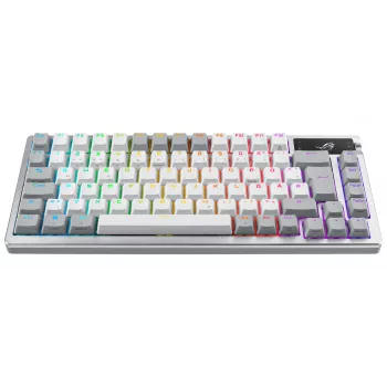 Klawiatura ASUS ROG Azoth Biała Gaming USB + RF Wireless + Bluetooth QWERTZ Niemiecka