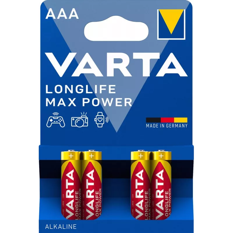 VARTA Bateria Longlife Max Power Micro AAA LR03 1x4
