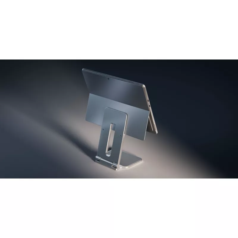 Podwyższona podstawa Kensington do Surface, Platinum, Aluminium, Guma, Termoplastyczny poliuretan (TPU), Cynk, 126,4 mm, 139,3 mm, 193 mm, 612 g