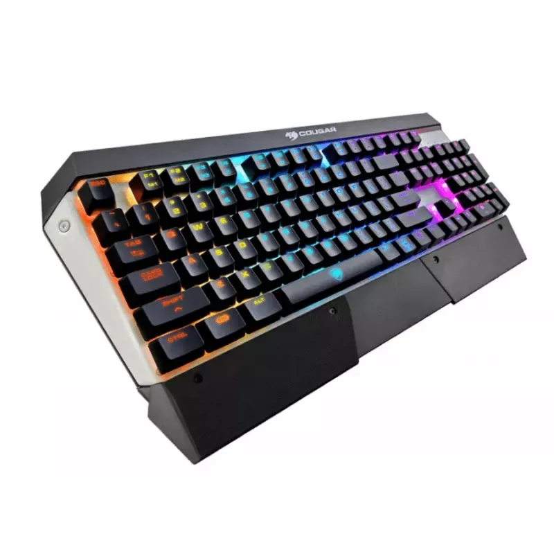 COUGAR CGR-WM1MB-ATR klawiatura Gaming USB QWERTY angielska Aluminium, Czarny