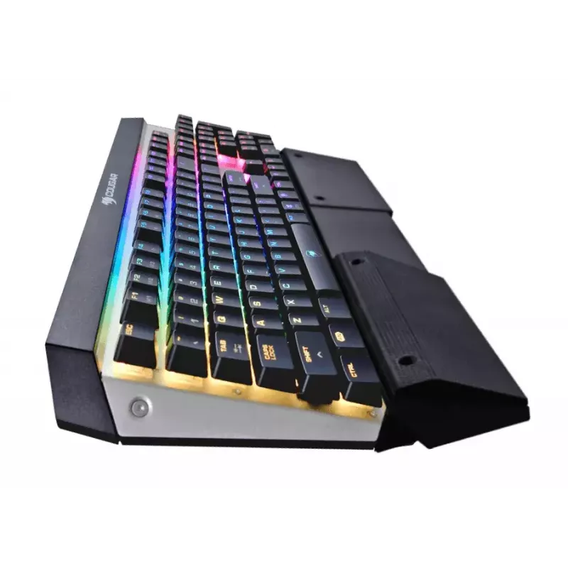 COUGAR CGR-WM1MB-ATR klawiatura Gaming USB QWERTY angielska Aluminium, Czarny
