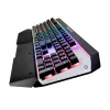 COUGAR CGR-WM1MB-ATR klawiatura Gaming USB QWERTY angielska Aluminium, Czarny