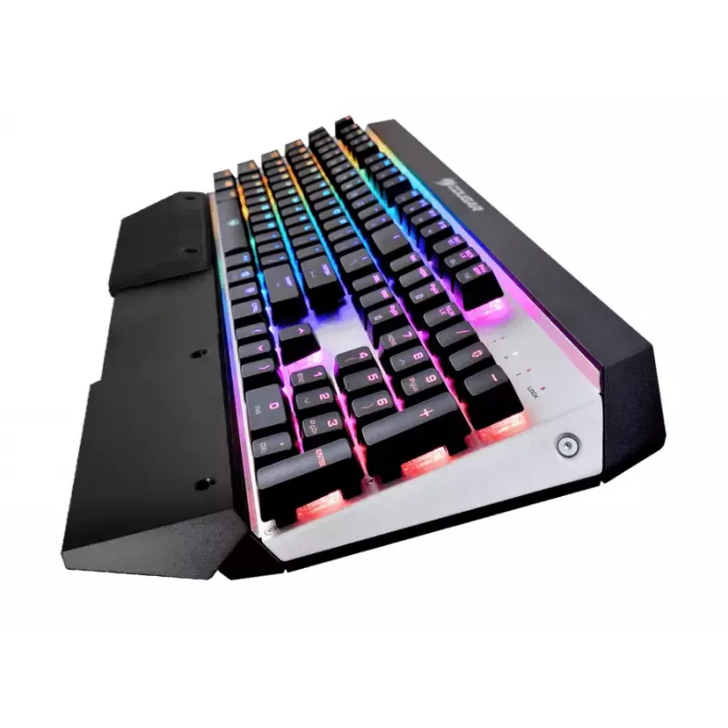 COUGAR CGR-WM1MB-ATR klawiatura Gaming USB QWERTY angielska Aluminium, Czarny