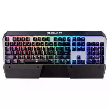 COUGAR CGR-WM1MB-ATR klawiatura Gaming USB QWERTY angielska Aluminium, Czarny