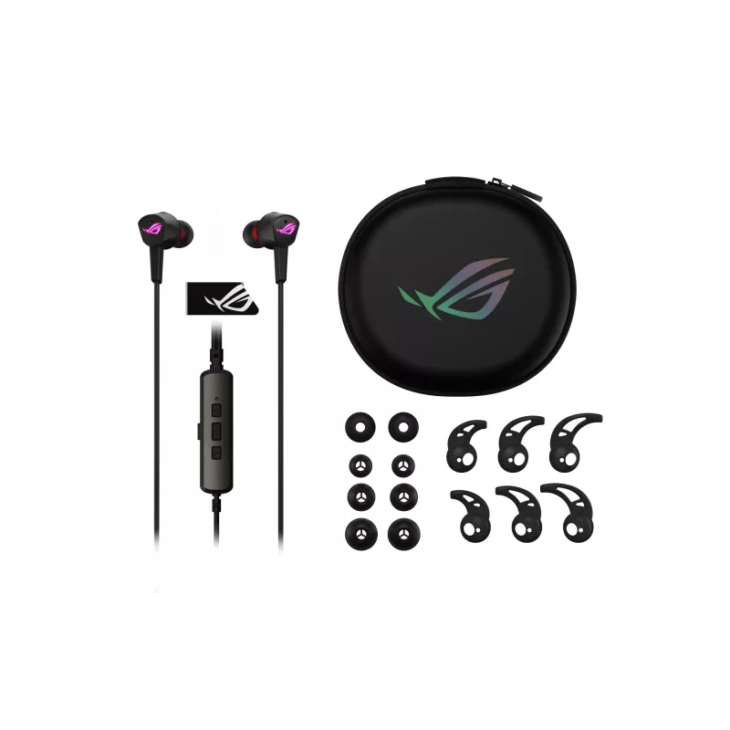 ASUS ROG CETRA II Słuchawki Przewodowe Douszne Gaming USB Type-C Czarny