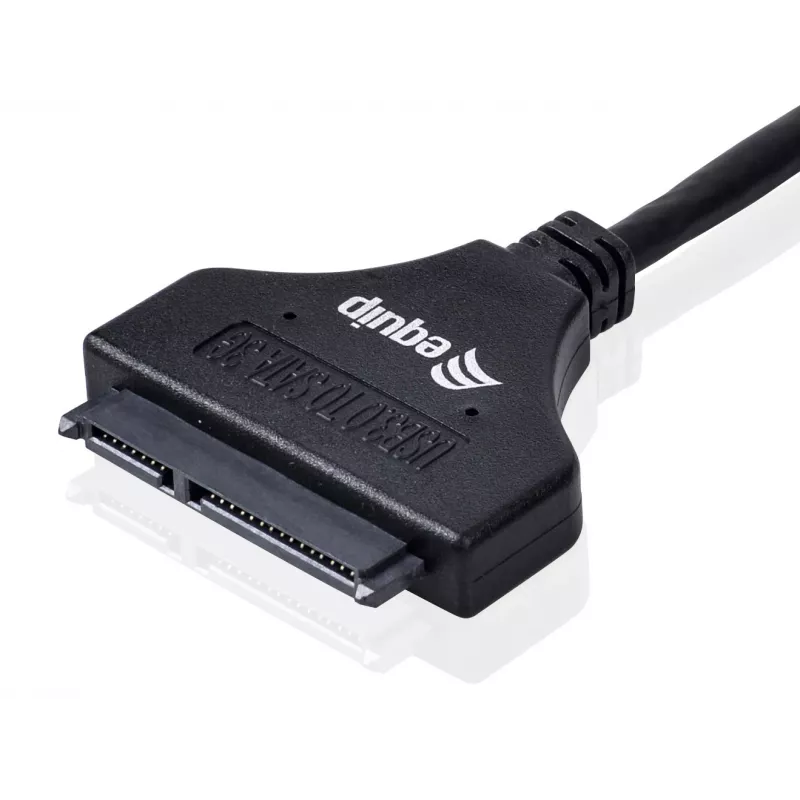 Adapter Equip USB 3.0 na SATA, czarny, 5 Gbit/s, CE, 50 mm, 9,5 mm, 550 mm