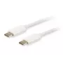Kabel Equip Platinum USB Type C, 2 m, USB C, USB C, USB 3.2 Gen 2 (3.1 Gen 2), 10 Gbit/s, Biały