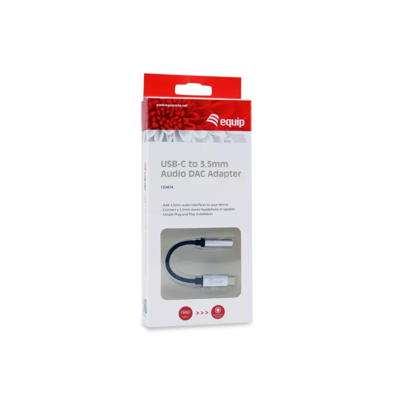 Equip USB-C do Audio 3,5 mm – Przejściówka DAC