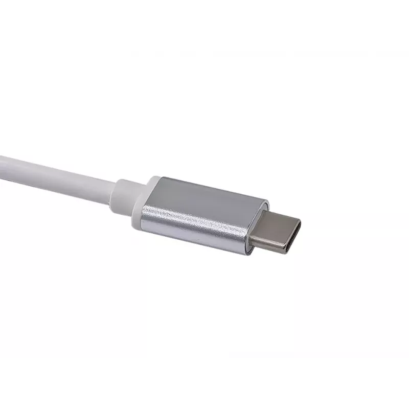 Koncentrator USB-C na 3 porty USB 3.0 z adapterem Gigabit, USB 3.2 Gen 1 (3.1 Gen 1) Type-C, Srebrny, USB 3.2 Gen 1 (3.1 Gen 1) Type-A, WLAN, Aluminium, 22 mm, 15 mm