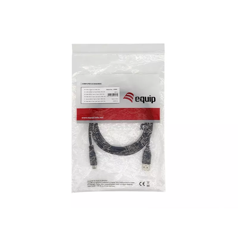 Kabel USB 2.0 typu C na A Equip 128886 3,0 m