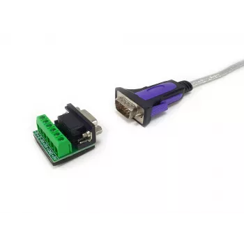 Kabel adapterowy Equip USB-A na RS-422/485 DB9, szary, 1,5 m, USB Type-A, DB-9, męski, męski