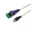 Kabel adapterowy Equip USB-A na RS-422/485 DB9, szary, 1,5 m, USB Type-A, DB-9, męski, męski