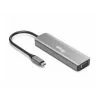 Adapter Equip USB-C na HDMI/DisplayPort/VGA/USB, USB Type-C, wyjście HDMI, wyjście DisplayPort, wyjście VGA (D-Sub), 3840 x 2160 pikseli