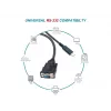 Kabel Equip USB-C na szeregowy DB9 M/M 1,5 m czarny